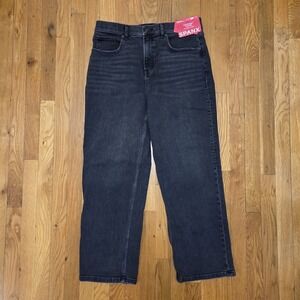 Spanx Shape 90's Straight Leg Medium Compression Jeans Niagara Wash Black Large